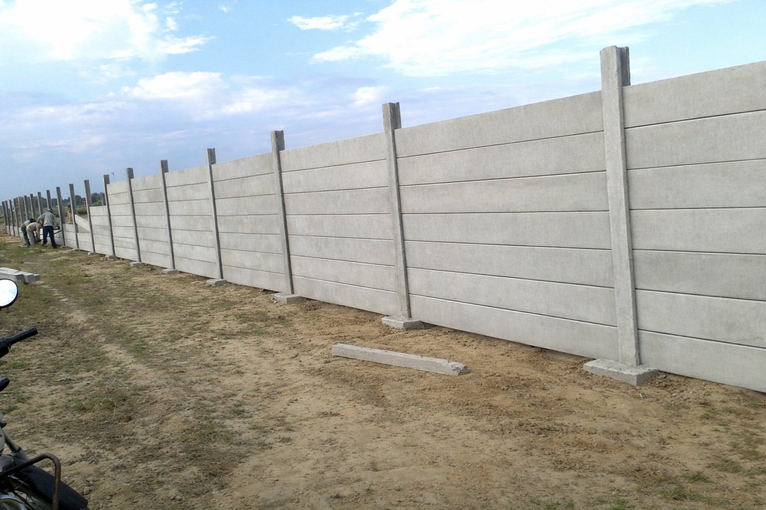 Boundary Wall Installation 4